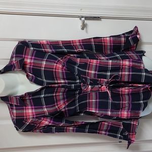 Pretty Corset Style Plaid Top